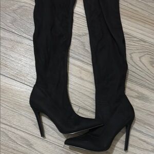 Elegant Black Women's Stiletto Boots